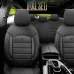 Komplet pokrowców na fotele samochodowe OTOM INSPIRE 3501 BLACK ECO-LEATHER 3-ZIP