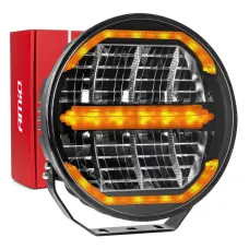 AMIO 04534 — Reflektor drogowy dalekosiężny LED z funkcją świateł pozycyjnych 112W 12V 24V AM...