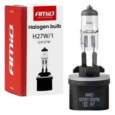 AMIO 04512 — Żarówka halogenowa H27W/1 880 12V 27W PG13 AMIO-04512