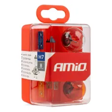 AMIO 01499 — Zestaw żarówek i bezpieczników zasobnik 8 szt H7 AMIO-01499