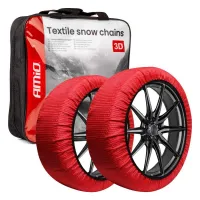 Łańcuchy śniegowe tekstylne 3D 2szt. rozmiar L EN16662-1 Önorm V5121 AMIO-04509