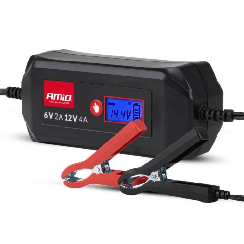 Prostownik cyfrowy STD GEL AGM WET MAX 4A 6V 12V AMIO-04523