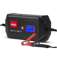 AMIO 04525 — Prostownik cyfrowy STD GEL AGM WET MAX 10A 12V 24V AMIO-04525
