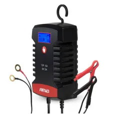 AMIO 04532 — Prostownik cyfrowy AGM GEL STD LFP MAX 6A 6V 12V PRO HOOK AMIO-04532