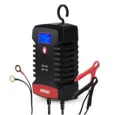 AMIO 04533 — Prostownik cyfrowy AGM GEL STD LFP MAX 8A 12V 24V PRO HOOK AMIO-04533