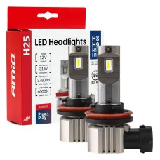 AMIO 04713 — Żarówki samochodowe LED seria H25 CANBUS H8 H9 H11 H16 12V 31W AMIO-04713