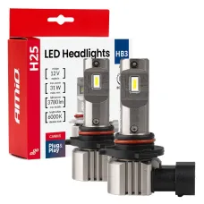AMIO 04714 — Żarówki samochodowe LED seria H25 CANBUS HB3 9005 12V 31W AMIO-04714