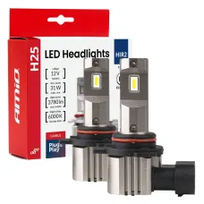 AMIO 04716 — Żarówki samochodowe LED seria H25 CANBUS HIR2 9012 12V 31W AMIO-04716