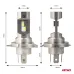Żarówki samochodowe LED seria H25 CANBUS H4 H19 12V 36W AMIO-04711