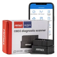 AMIO 04731 — Skaner tester interfejs diagnostyczny AMiO OBD2 BT PIC25K80 DC24K AMIO-04731