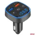 Transmiter samochodowy FM 2×USB-A 12V 24V AMIO-04648