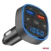 Transmiter samochodowy FM 2×USB-A 12V 24V AMIO-04648