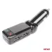 Transmiter samochodowy FM składany 2×USB-A 12V 24V AMIO-04650
