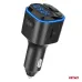 Transmiter samochodowy FM microSD 1×USB-A 2×USB-C 12V 24V AMIO-04651