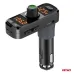 Transmiter samochodowy FM 2×USB-A 1×USB-C mircoSD 12V 24V AMIO-04653
