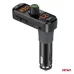 Transmiter samochodowy FM 2×USB-A 1×USB-C mircoSD 12V 24V AMIO-04653