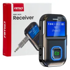 AMIO 04659 — Odbiornik bluetooth na mini jack LCD AUX AMIO-04659