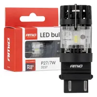 Żarówka LED LumiTec 3157 P27/7W 12V FULL CANBUS biała 1 szt. AMIO-04691