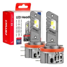 AMIO 04685 — Żarówki samochodowe LED X5 WINGER H15 49W 6000K CANBUS AMIO-04685