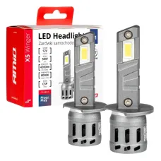 AMIO 03943 — Żarówki samochodowe LED seria X5 Winger H1 6000K Canbus AMIO-03943