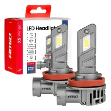 AMIO 03947 — Żarówki samochodowe LED seria X5 Winger H8 H9 H11 6000K Canbus AMIO-03947