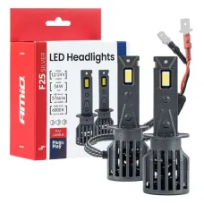 AMIO 04701 — Żarówki samochodowe LED F25 SILVER FULL CANBUS 54W H1 12V 24V AMIO-04701