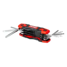 AMIO 04789 — Klucze TORX składane 8szt. CRV AMIO-04789