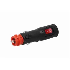 AMIO 02051 — Wtyczka gniazda zapalniczki z włącznikiem EURO DIN 12V 24V AMIO-02051