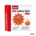 Lampa ostrzegawcza awaryjna z funkcją latarki 3xAAA IP65 12SMD + 3SMD światło czerwone AMIO-02499