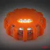 Samochodowa lampa awaryjna akumulatorowa z funkcją latarki LED 12SMD+3SMD 650mAh (BATT) światło czerwone AMIO-04673