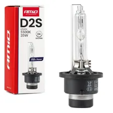 AMIO 01973 — Żarówka ksenonowa żarnik xenon D2S 5500K  AMiO 150% POWER AMIO-01973
