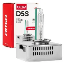 AMIO 01220 — Żarówka ksenonowa żarnik hid xenon D5S 5000K AMiO PREMIUM AMIO-01220