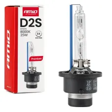 AMIO 01977 — Żarówka ksenonowa żarnik xenon D2S 8000K AMiO PREMIUM AMIO-01977