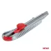 Nożyk uniwersalny aluminiowy z pokrętłem 100x18x0,5mm AMIO-04815