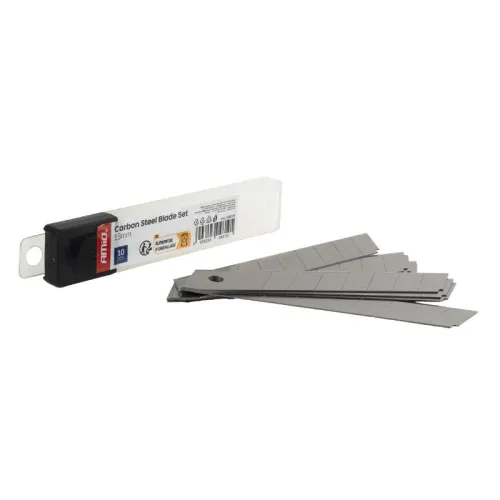 Zestaw ostrzy ze stali węglowej 100x18x0,5mm 10szt. AMIO-04819