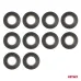 Taśmy izolacyjne PVC zestaw 10szt. czarne 19mm x 20m  x 0.13mm AMIO-04844