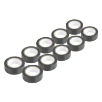Taśmy izolacyjne PVC zestaw 10szt. czarne 19mm x 10m x 0.13mm AMIO-04845