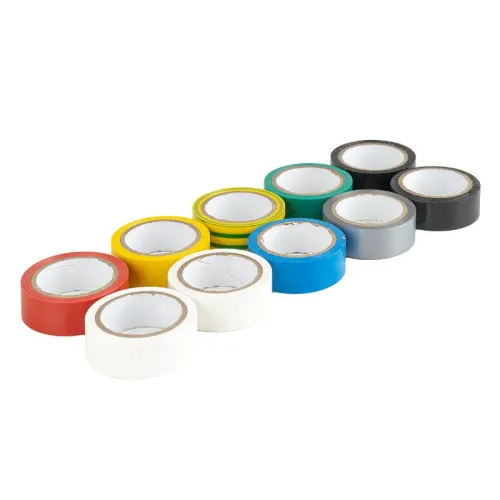 Taśmy izolacyjne kolorowe zestaw 10szt. 18mm x 5.5m x 0.13mm AMIO-04846