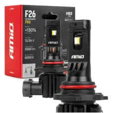 AMIO 04874 — Żarówki samochodowe LED F26 PRO LumiTec LIMITED +130% DUO FULL CANBUS HB3 12V 24...