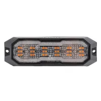 Lampa ostrzegawcza pomarańczowa z obrysówką pomarańczową LED R65 R148 12V 24V 24W AMIO-04860