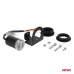 Lampa ostrzegawcza okrągła pomarańczowa LED R65 12V 24V 12W AMIO-04864