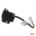 Lampa ostrzegawcza okrągła pomarańczowa LED R65 12V 24V 12W AMIO-04864