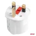 Zestaw adapterów podróżnych z bezpiecznikiem EU UK 13A 250V 10szt. AMIO-04858