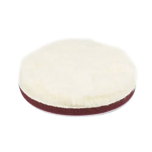 Pad polerski wełniany futro polerskie soft miękki na rzep 150 mm AMiO-04882