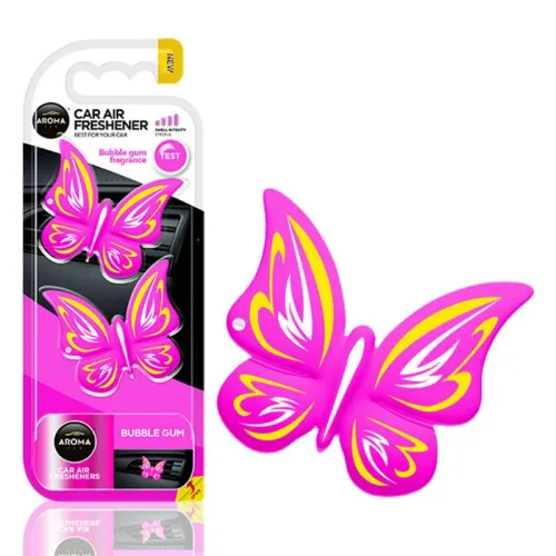 Odświeżacz powietrza AROMA FANCY SHAPES BUTTERFLY Bubble Gum