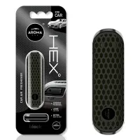 Odświeżacz powietrza AROMA FANCY SHAPES POLYMER HEX Black