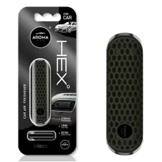 AROMA CAR A83575 — Odświeżacz powietrza AROMA FANCY SHAPES POLYMER HEX Black