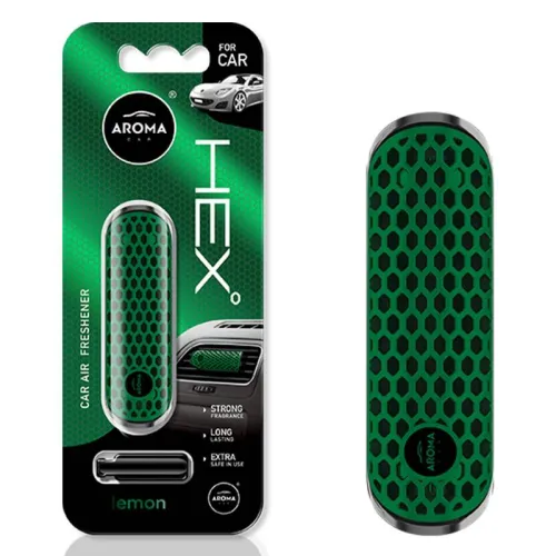 Odświeżacz powietrza AROMA FANCY SHAPES POLYMER HEX Lemon