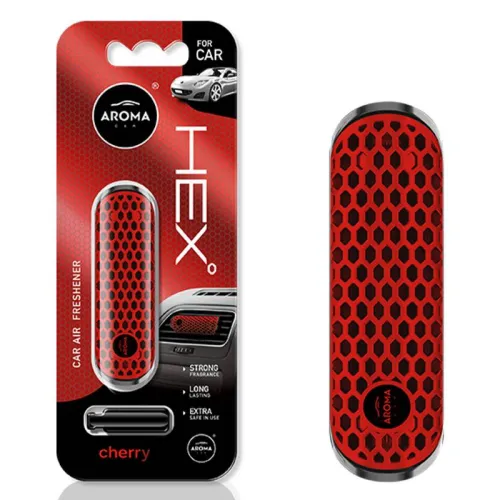 Odświeżacz powietrza AROMA FANCY SHAPES POLYMER HEX Cherry