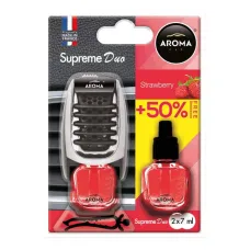 AROMA CAR A92254 — Odświeżacz powietrza AROMA SUPREME DUO STRAWBERRY